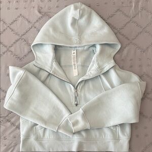 lululemon athletica Light Blue Half-Zip Hoodie